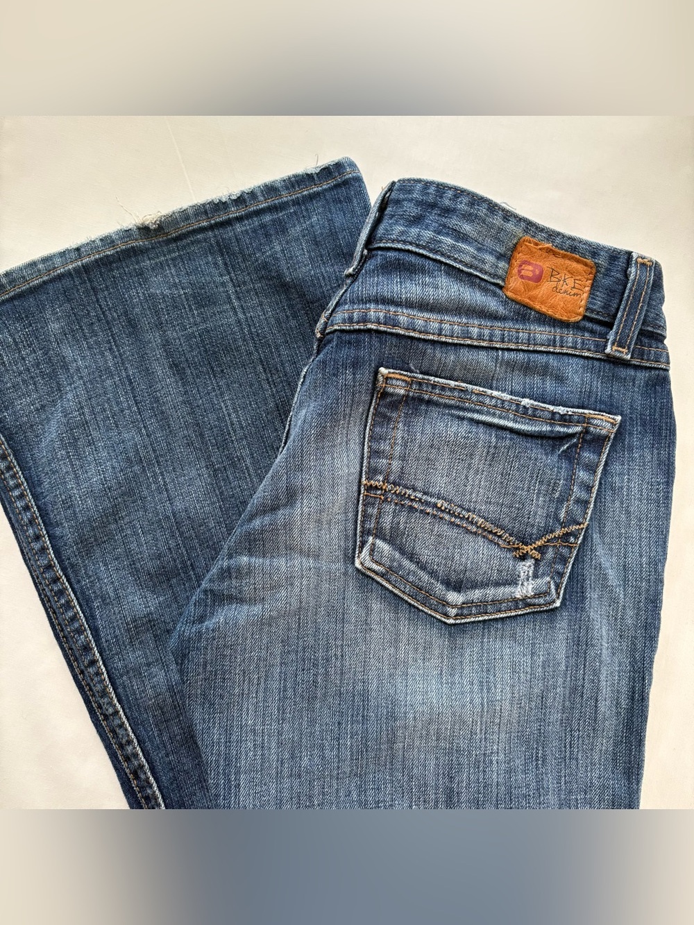 BKE Denim Star Stretch Low Rise Bootcut Jeans Size 27